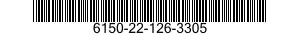 6150-22-126-3305 CABLE ASSEMBLY,SPECIAL PURPOSE,ELECTRICAL 6150221263305 221263305