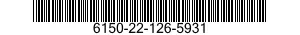 6150-22-126-5931 CABLE ASSEMBLY,SPECIAL PURPOSE,ELECTRICAL,BRANCHED 6150221265931 221265931