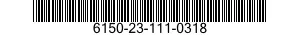 6150-23-111-0318 CABLE ASSEMBLY,SPECIAL PURPOSE,ELECTRICAL 6150231110318 231110318