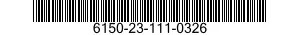 6150-23-111-0326 CABLE ASSEMBLY,SPECIAL PURPOSE,ELECTRICAL 6150231110326 231110326