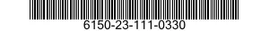 6150-23-111-0330 CABLE ASSEMBLY,SPECIAL PURPOSE,ELECTRICAL 6150231110330 231110330