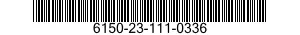 6150-23-111-0336 CABLE ASSEMBLY,SPECIAL PURPOSE,ELECTRICAL 6150231110336 231110336