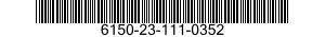 6150-23-111-0352 CABLE ASSEMBLY,SPECIAL PURPOSE,ELECTRICAL 6150231110352 231110352