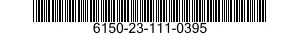 6150-23-111-0395 CABLE ASSEMBLY,POWER,ELECTRICAL 6150231110395 231110395