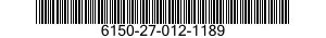 6150-27-012-1189 CABLE ASSEMBLY,POWER,ELECTRICAL 6150270121189 270121189