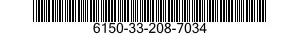 6150-33-208-7034 CABLE ASSEMBLY,SPECIAL PURPOSE,ELECTRICAL 6150332087034 332087034