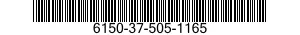 6150-37-505-1165  6150375051165 375051165