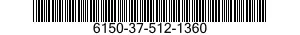 6150-37-512-1360 CABLE AND CONDUIT ASSEMBLY,ELECTRICAL 6150375121360 375121360
