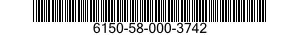 6150-58-000-3742 CABLE ASSEMBLY,POWER,ELECTRICAL 6150580003742 580003742