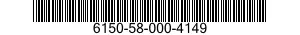 6150-58-000-4149 CABLE ASSEMBLY,SPECIAL PURPOSE,ELECTRICAL 6150580004149 580004149