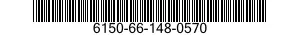 6150-66-148-0570 CABLE ASSEMBLY,POWER,ELECTRICAL 6150661480570 661480570
