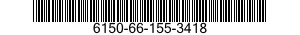 6150-66-155-3418 CABLE ASSEMBLY,SPECIAL PURPOSE,ELECTRICAL 6150661553418 661553418