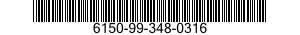 6150-99-348-0316 CABLE ASSEMBLY,SPECIAL PURPOSE,ELECTRICAL 6150993480316 993480316