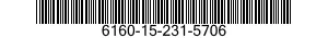 6160-15-231-5706 PORTABATTERIE LR6, 6160152315706 152315706