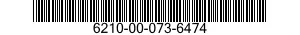 6210-00-073-6474  6210000736474 000736474
