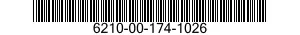 6210-00-174-1026  6210001741026 001741026