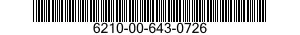 6210-00-643-0726 LIGHT,INDICATOR 6210006430726 006430726
