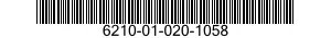 6210-01-020-1058 LIGHT,INDICATOR 6210010201058 010201058