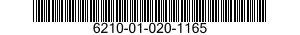 6210-01-020-1165 INSERT,LEGEND,LIGHT INDICATOR 6210010201165 010201165