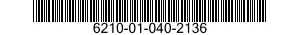 6210-01-040-2136  6210010402136 010402136
