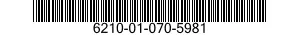 6210-01-070-5981  6210010705981 010705981