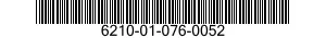 6210-01-076-0052  6210010760052 010760052