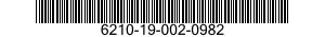 6210-19-002-0982 LIGHT,INDICATOR 6210190020982 190020982