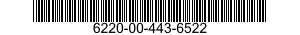 6220-00-443-6522 PANEL,INDICATING,LIGHT TRANSMITTING 6220004436522 004436522