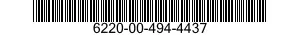 6220-00-494-4437 PANEL,INDICATING,LIGHT TRANSMITTING 6220004944437 004944437