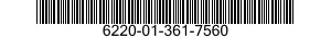 6220-01-361-7560 PANEL,INDICATING,LIGHT TRANSMITTING 6220013617560 013617560