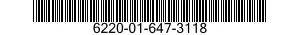 6220-01-647-3118 PANEL,INDICATING,LIGHT TRANSMITTING 6220016473118 016473118