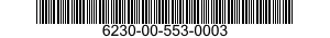 6230-00-553-0003 LIGHT,TABLE 6230005530003 005530003