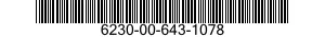 6230-00-643-1078  6230006431078 006431078