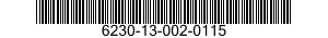 6230-13-002-0115 CASE 6230130020115 130020115