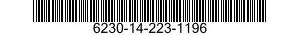6230-14-223-1196  6230142231196 142231196