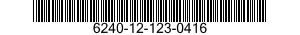 6240-12-123-0416 LAMP,INCANDESCENT 6240121230416 121230416