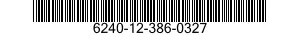 6240-12-386-0327 LAMP ASSEMBLY 6240123860327 123860327