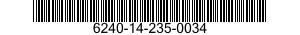 6240-14-235-0034 LAMP,INCANDESCENT 6240142350034 142350034