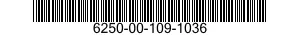 6250-00-109-1036  6250001091036 001091036