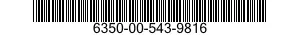 6350-00-543-9816 SENSING ELEMENT,FIRE DETECTOR SYSTEM 6350005439816 005439816