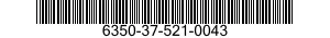 6350-37-521-0043 KEYPAD,CONTROL-COMMUNICATOR,PROGRAMMING 6350375210043 375210043