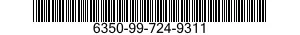6350-99-724-9311 X-RAY SYSTEM,SECURITY,PORTABLE 6350997249311 997249311