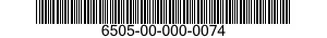 6505-00-000-0074  6505000000074 000000074