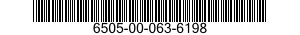 6505-00-063-6198  6505000636198 000636198