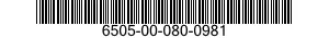 6505-00-080-0981  6505000800981 000800981
