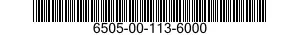 6505-00-113-6000  6505001136000 001136000