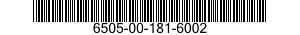 6505-00-181-6002  6505001816002 001816002
