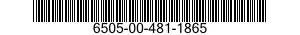 6505-00-481-1865  6505004811865 004811865