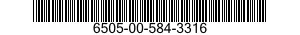 6505-00-584-3316  6505005843316 005843316