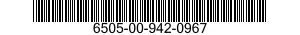 6505-00-942-0967  6505009420967 009420967